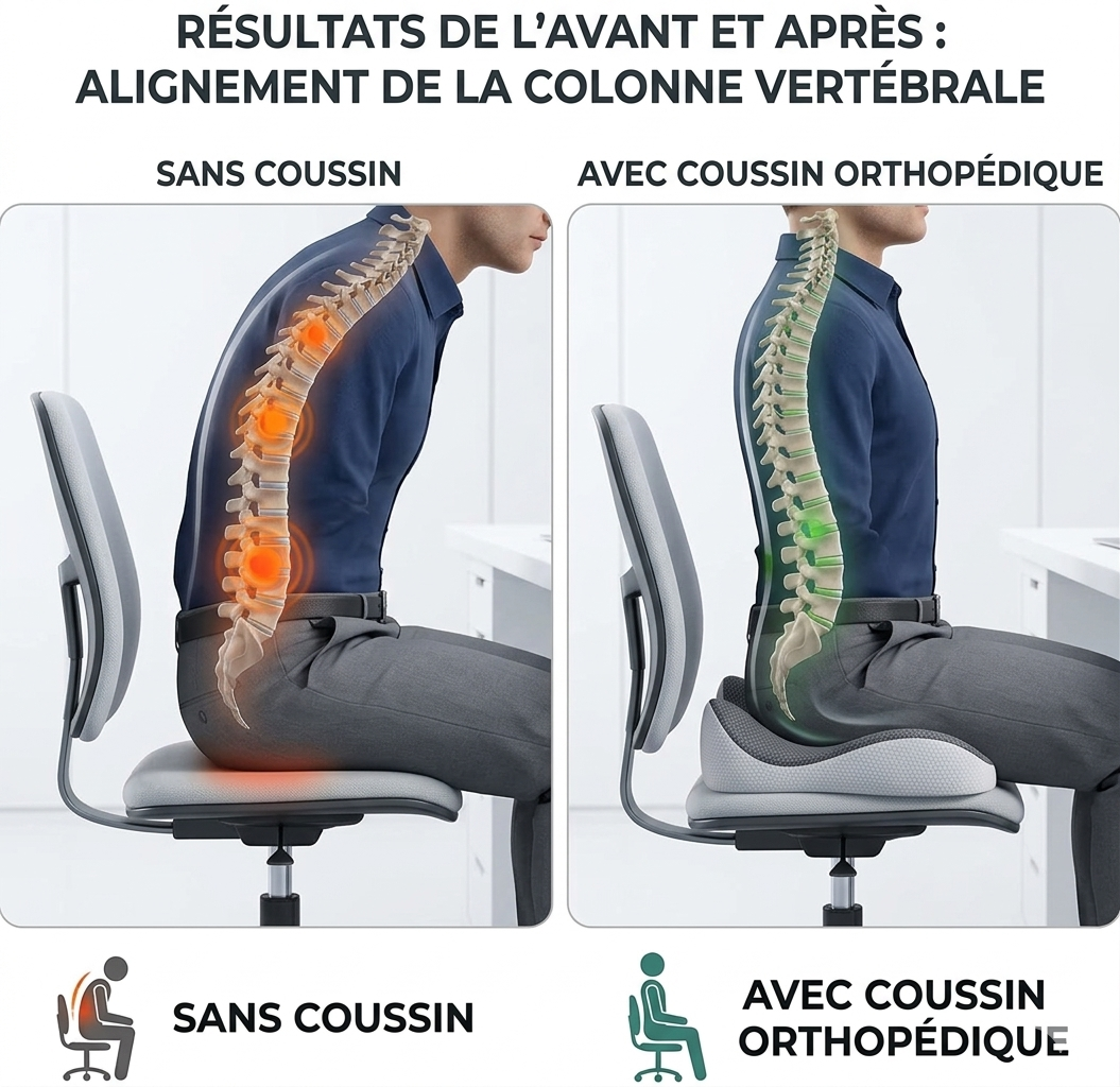 Coussin Orthopédique à Mémoire de Forme